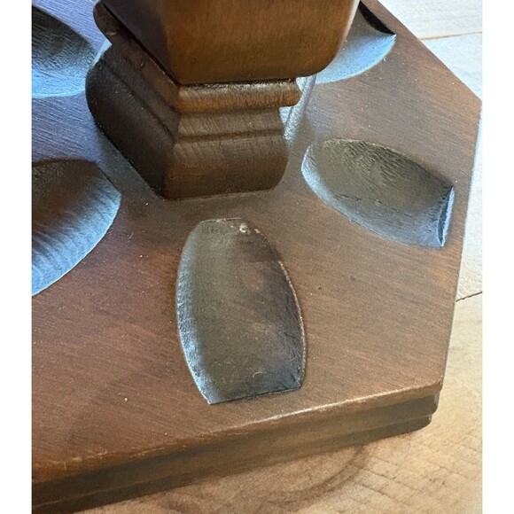 Vintage Wooden Pipe Rack Holder for 6 Used - Picture 6 of 16